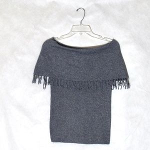 The Limited Off The Shoulder Fringe Shirt (Sz. S)